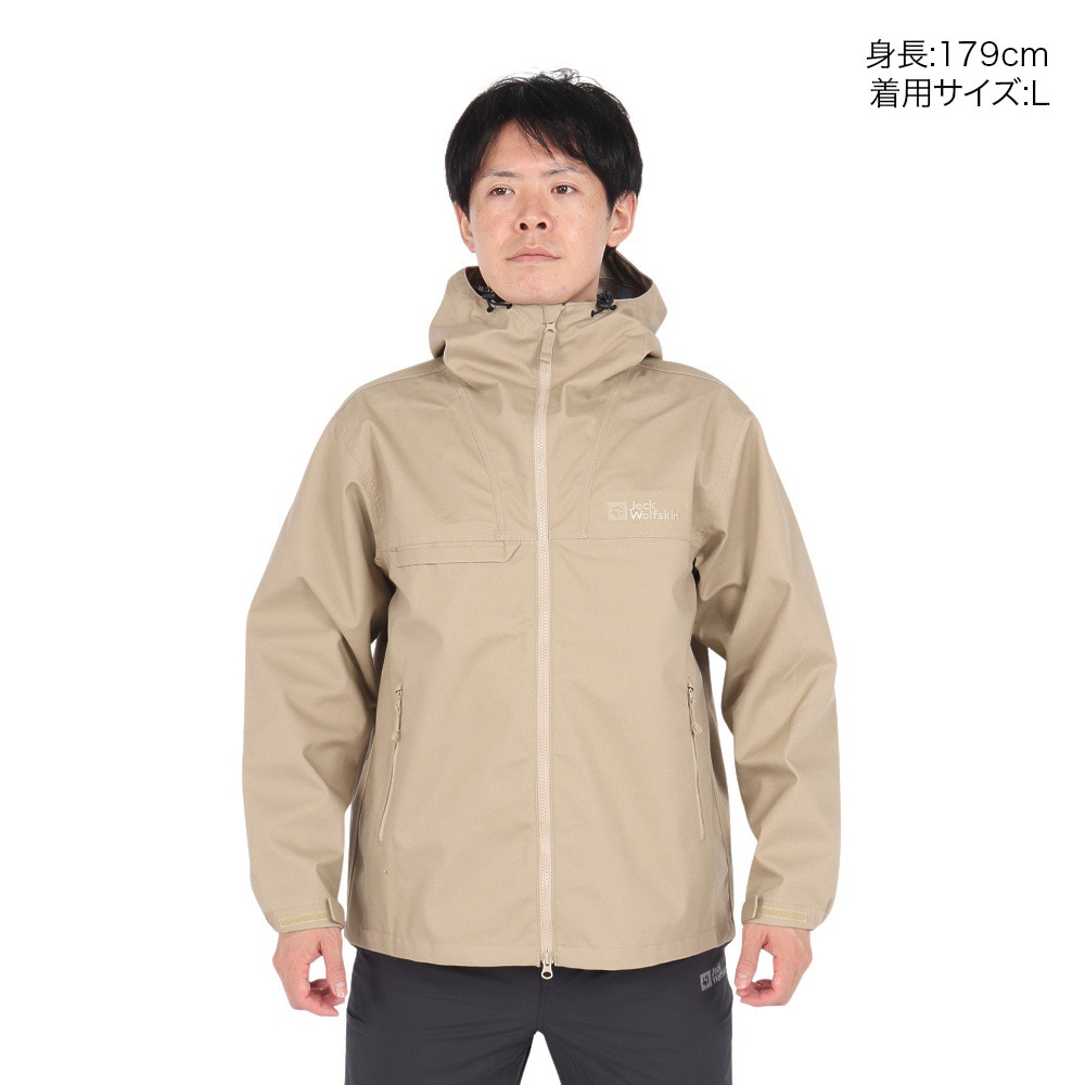ジャックウルフスキン（JackWolfskin）（メンズ）アウター ラシックヴァーサ3レイヤー ジャケット A63236-A0030 ベージュ 耐久撥水 マウンテンパーカー