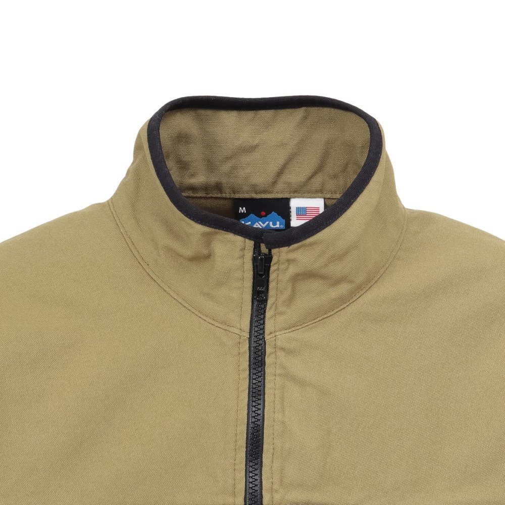 KAVU（KAVU）（メンズ）ビッグスローシャツ ハーフジップタイプ ジャケット 19811306ヘリテージカーキ