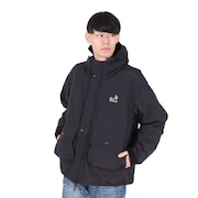 (メンズ、レディース)マット ナイロン パディング パーカージャケット 336602 BLK