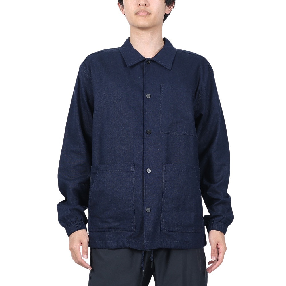 ボンファイア（Bonfire）（メンズ）アウトドア トレッキング LINEN ジャケット 50BNF2SEG2225NVY