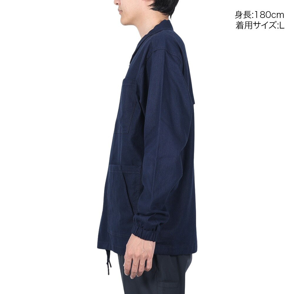 ボンファイア（Bonfire）（メンズ）アウトドア トレッキング LINEN ジャケット 50BNF2SEG2225NVY