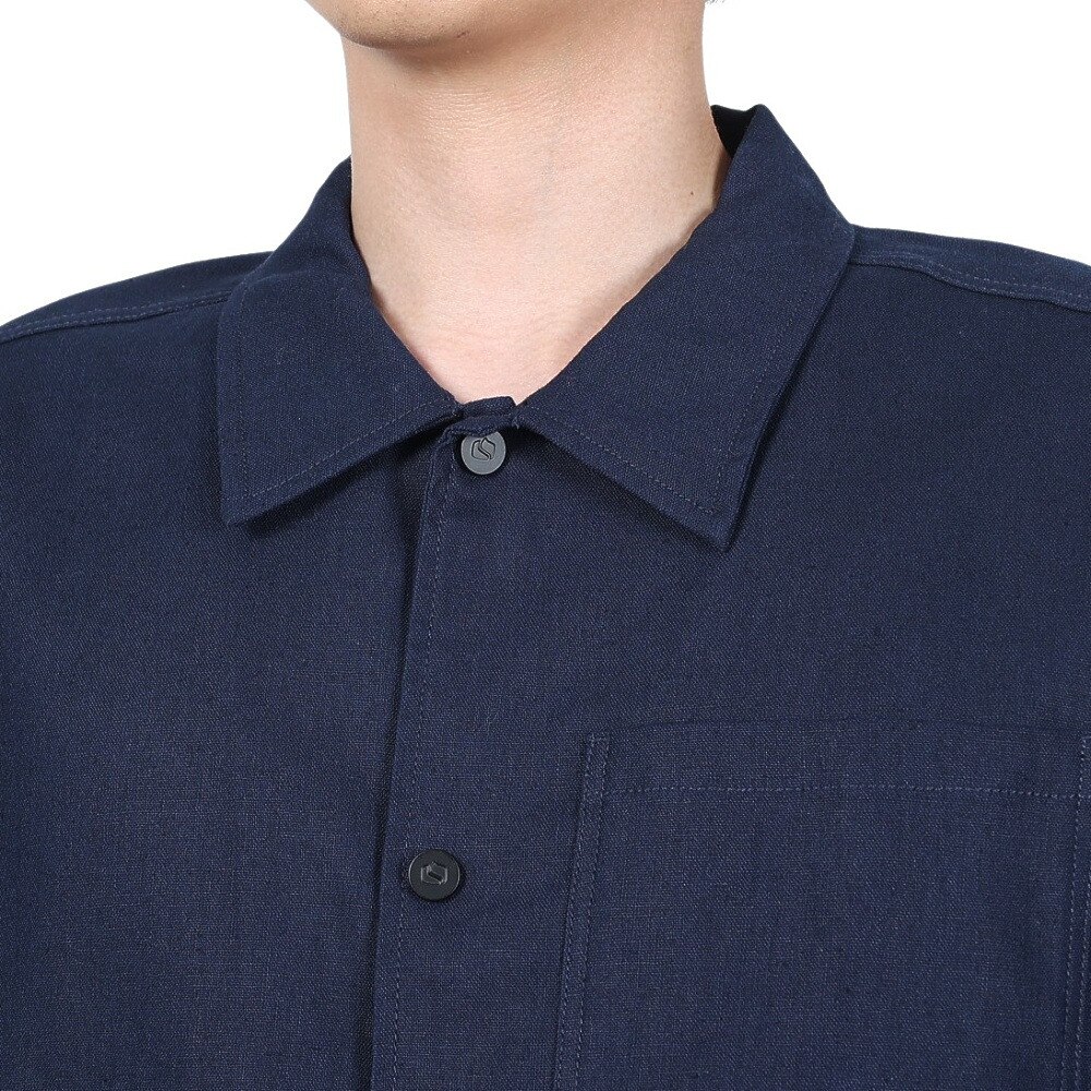 ボンファイア（Bonfire）（メンズ）アウトドア トレッキング LINEN ジャケット 50BNF2SEG2225NVY