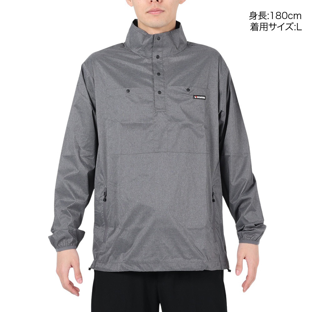 ボンファイア（Bonfire）（メンズ）ジャケット アノラック 撥水 PULLOVER ジャケット 50BNF2SHY2226GRY グレー 耐久性 軽量