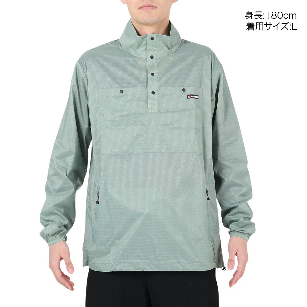 ボンファイア（Bonfire）（メンズ）ジャケット アノラック 撥水 PULLOVER ジャケット 50BNF2SHY2226MNT ミント 耐久性 軽量