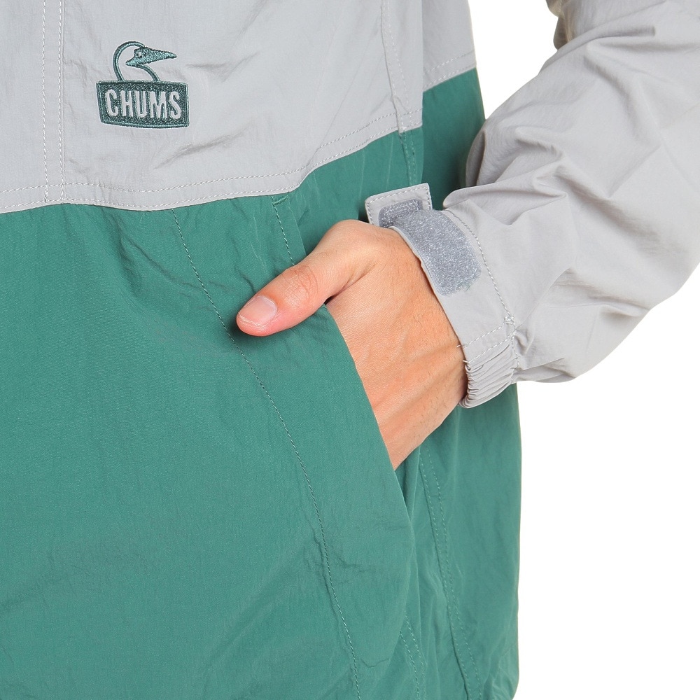 チャムス（CHUMS）（メンズ、レディース）ジャケット アウター キャンプフィールドフーディ CH04-1338-G067 グレー×グリーン