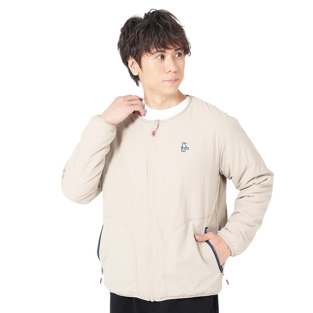 チャムス（CHUMS）（メンズ、レディース）フリースジャケット エルモフリース リバーシブル ブルゾン CH04-1381-D021 オレンジ