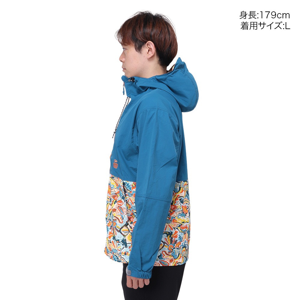 チャムス（CHUMS）（メンズ、レディース）軽量 ストレッチ アウター ジャケット キャンプフィールドフーディ CH04-1338-Z308 ブルー×イエロー