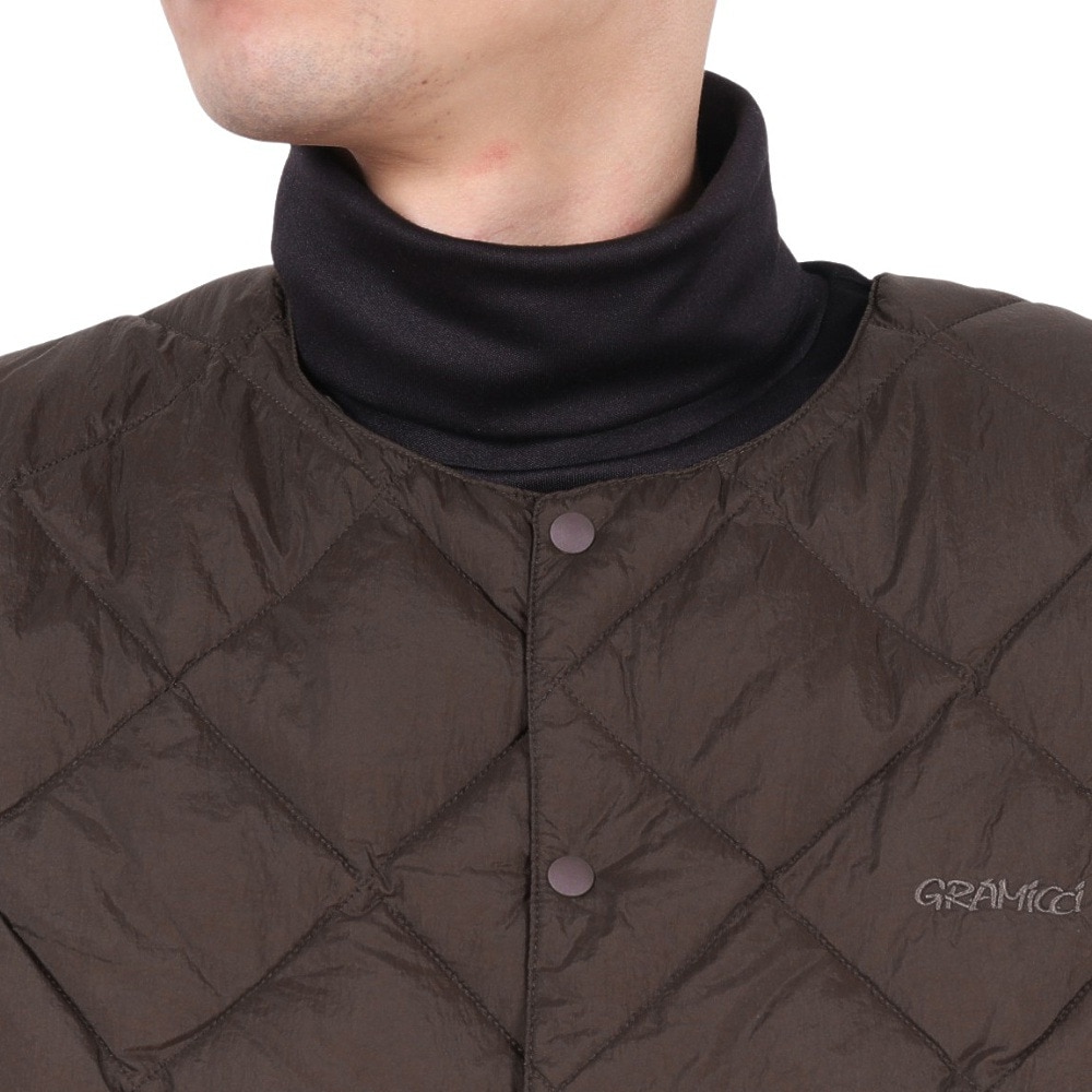グラミチ（Gramicci）（メンズ、レディース）インナーダウンベスト G4FU-J100-TG-DARK BROWN
