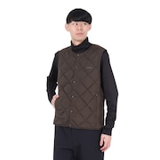 (メンズ、レディース)インナーダウンベスト G4FU-J100-TG-DARK BROWN