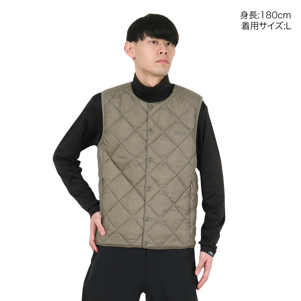 グラミチ（Gramicci）（メンズ、レディース）インナーダウンベスト G4FU-J100-TG-STONE GREY