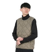 (メンズ、レディース)インナーダウンベスト G4FU-J100-TG-STONE GREY