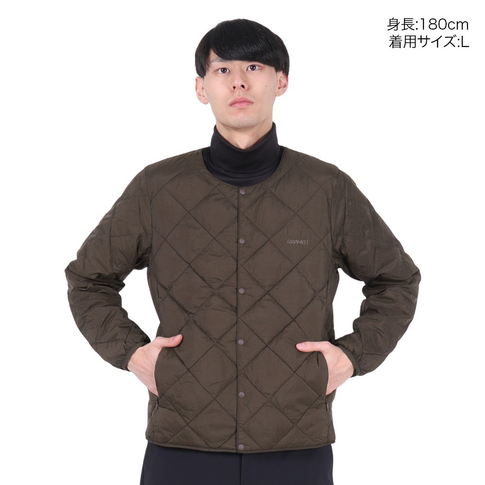 グラミチ（Gramicci）（メンズ、レディース）インナーダウンジャケット G4FU-J101-TG-DARK BROWN