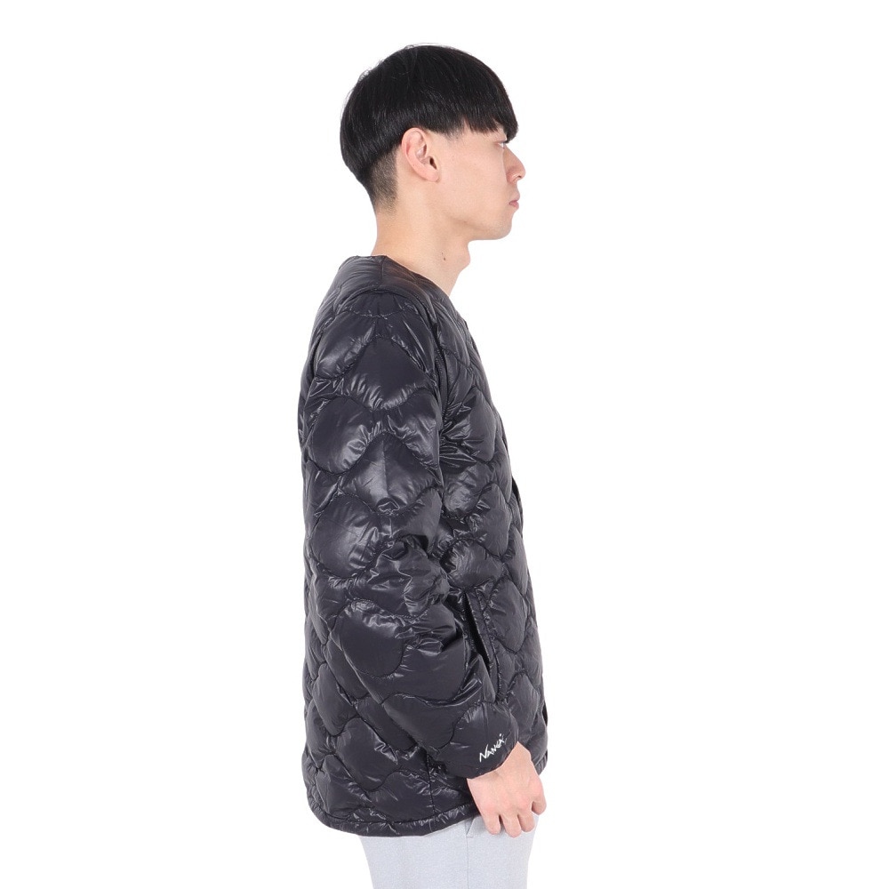ボンファイア（Bonfire）（メンズ）インナーダウン カーディガン DETACHABLE SLEEVE 50BNF4NGA2368 BK ナンガコラボ NANGA