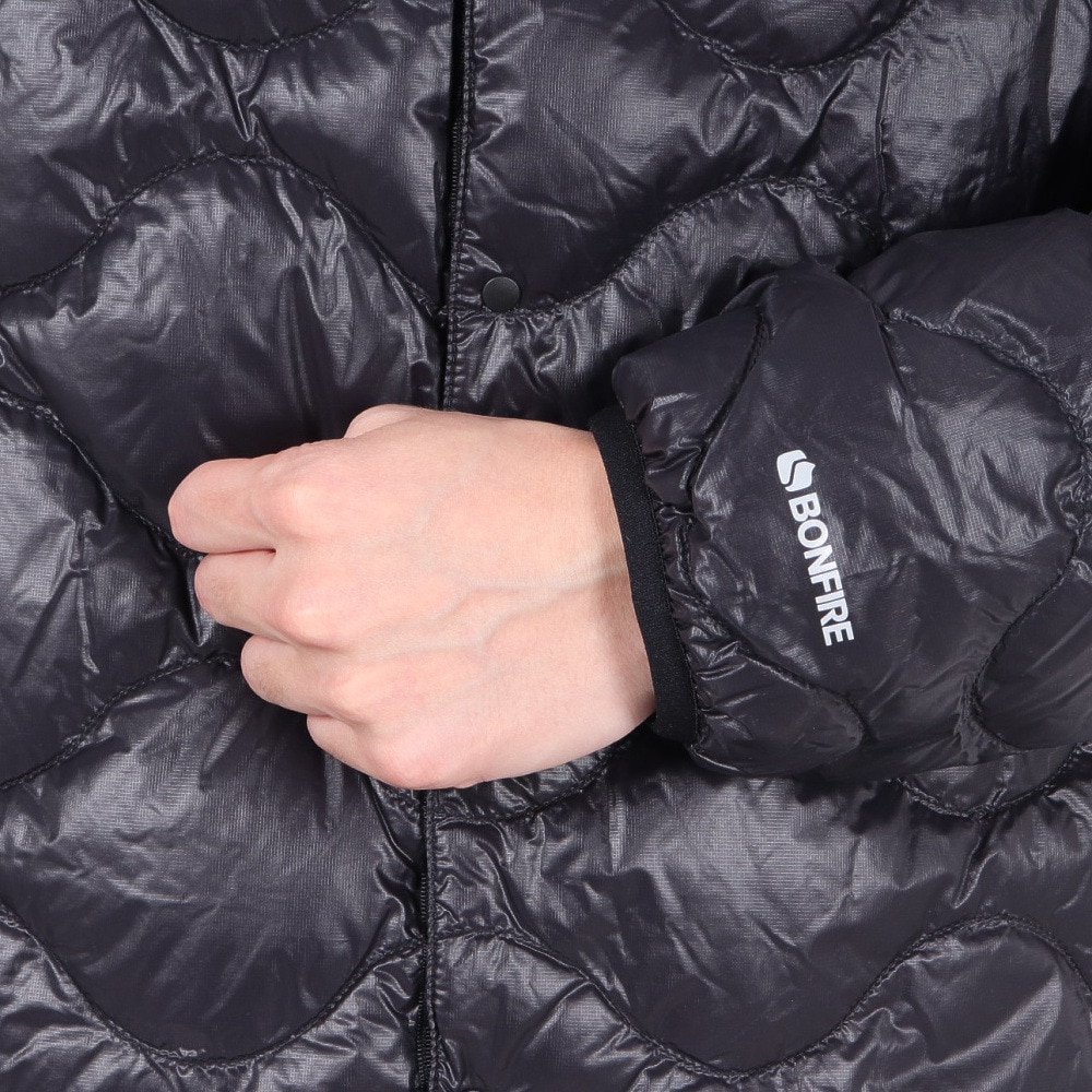 ボンファイア（Bonfire）（メンズ）インナーダウン カーディガン DETACHABLE SLEEVE 50BNF4NGA2368 BK ナンガコラボ NANGA