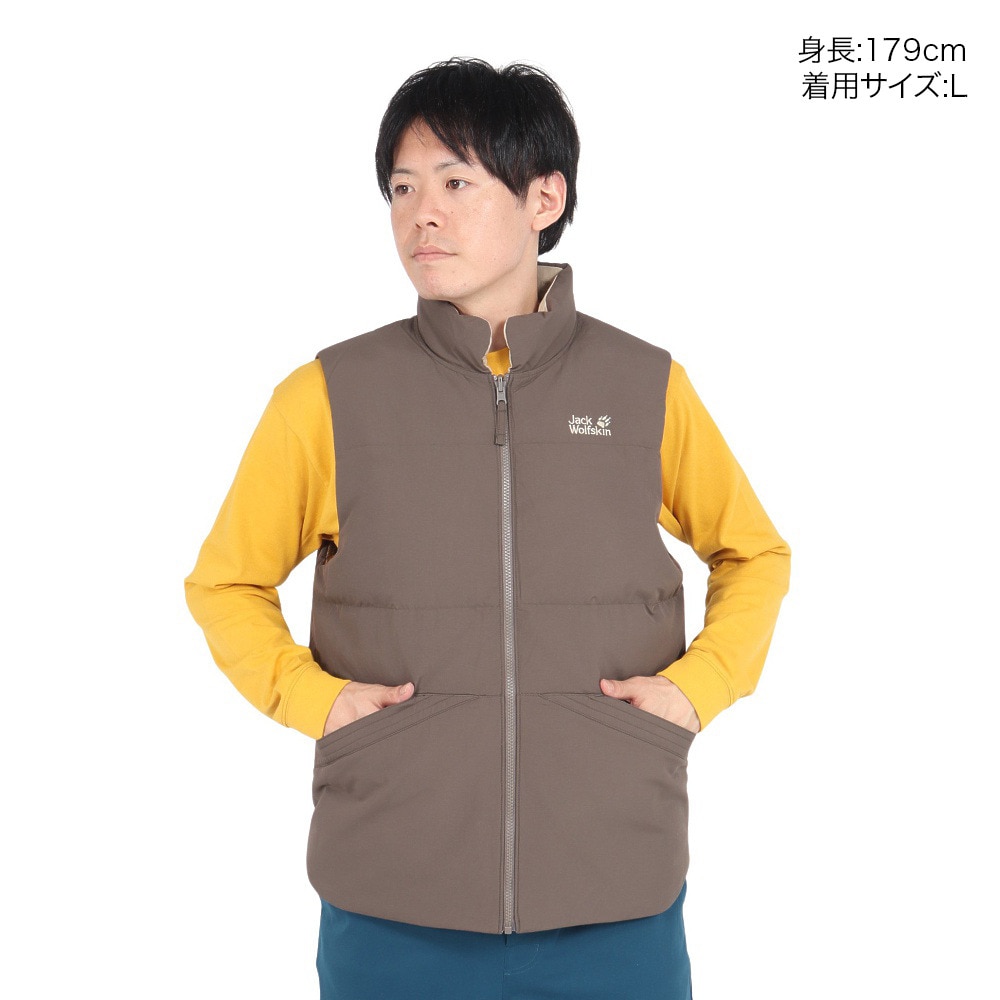 ジャックウルフスキン（JackWolfskin）（メンズ）ランバージャック ダウンベスト A63197-5719