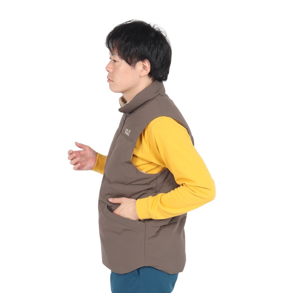 ジャックウルフスキン（JackWolfskin）（メンズ）ランバージャック ダウンベスト A63197-5719