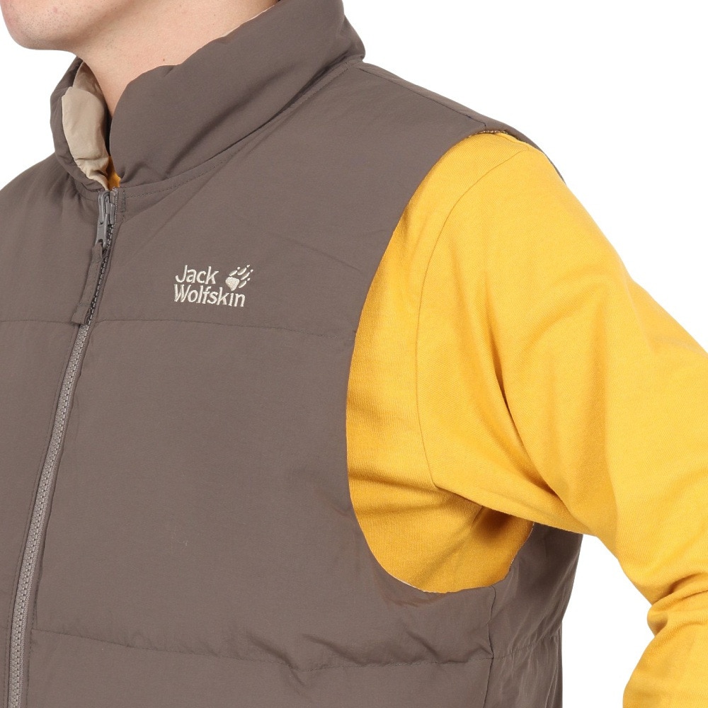 ジャックウルフスキン（JackWolfskin）（メンズ）ランバージャック ダウンベスト A63197-5719