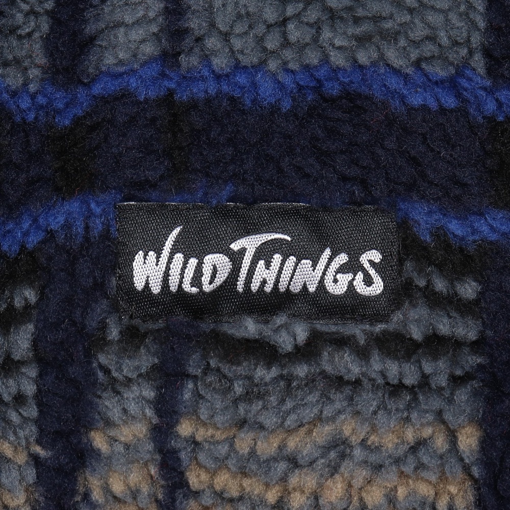 ワイルドシングス（WILD THINGS）（メンズ）フラッフィー ボア カーディガン WT22133KY-CHECK