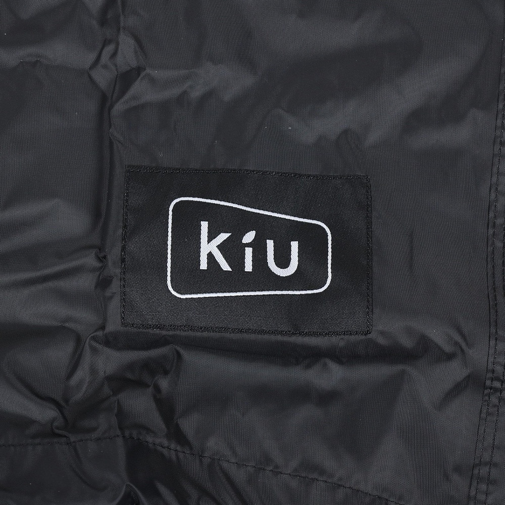 キウ（Kiu）（メンズ、レディース）レインウェア レインジップアップ K116-900-R ブラック 収納袋付