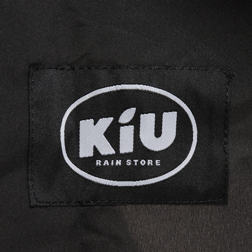 キウ（Kiu）（メンズ）レインコート レインポンチョ デイリー K319-900 ブラック 収納袋付