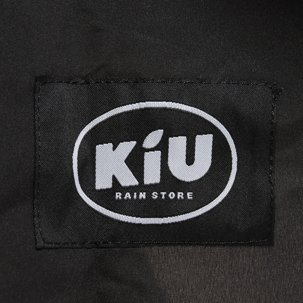 キウ（Kiu）（メンズ、レディース）レインコート レインポンチョ デイリー K319-900 ブラック 収納袋付 防水ラミネート加工