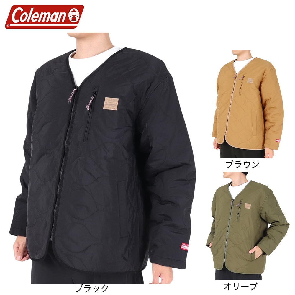 コールマン（Coleman）（メンズ）キルトVネックカーディガン X1361A OLV