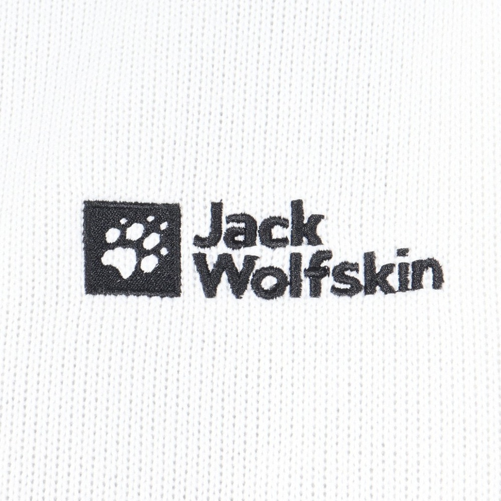 ジャックウルフスキン（JackWolfskin）（メンズ）アウター ジャケット ジップコアニット 5032621-5055 オフホワイト 裏起毛 ストレッチ ミドラー