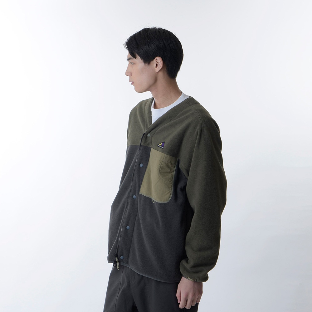 ニューバランス（new balance）（メンズ）フリースジャケット MT1996 クラシック 2way フリースカーディガン AMJ35106DMO ダークモス