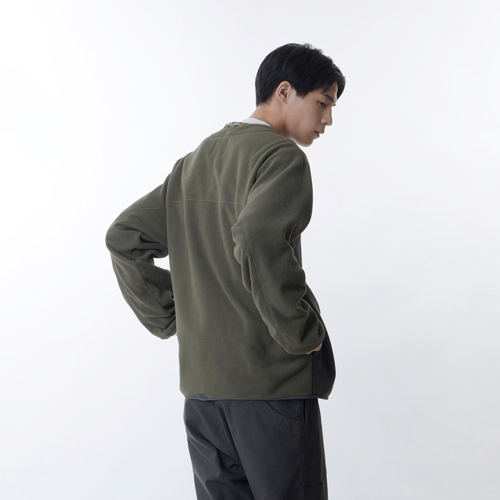 ニューバランス（new balance）（メンズ）フリースジャケット MT1996 クラシック 2way フリースカーディガン AMJ35106DMO ダークモス