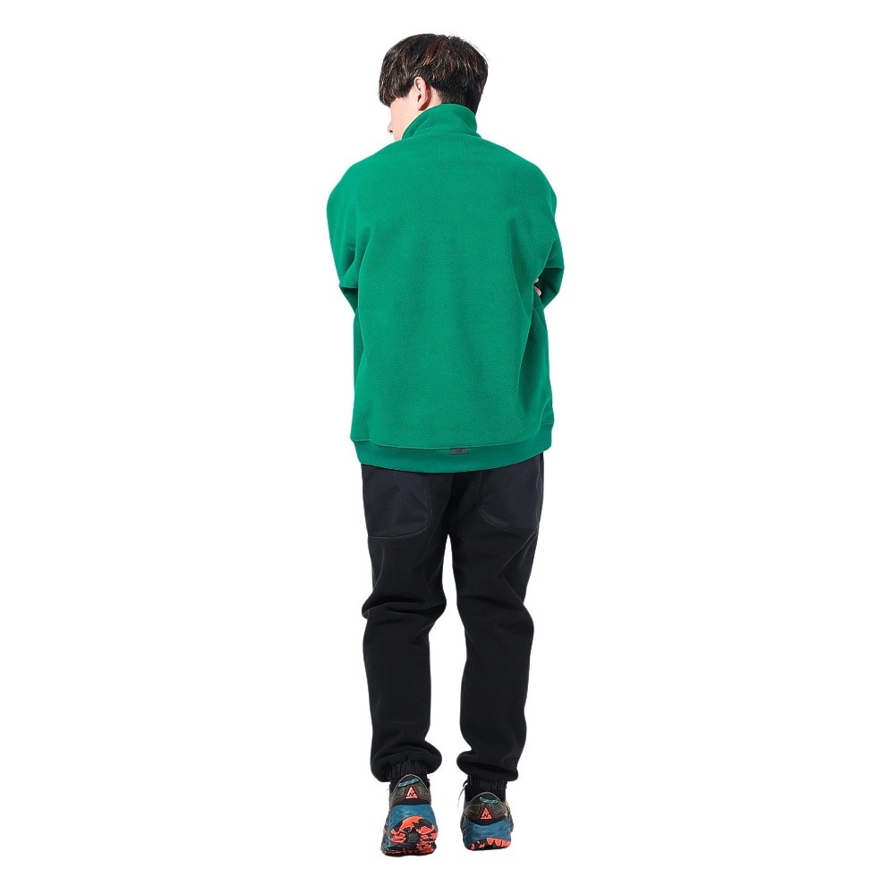 ニューバランス（new balance）（メンズ）フリース MT1996 ウィンドブロックハーフスナップ プルオーバー AMT35112ECS グリーン