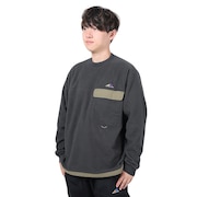(メンズ)フリース トレーナー MT1996 クラシックフリースクルーネック AMT35115ACK ダークグレー