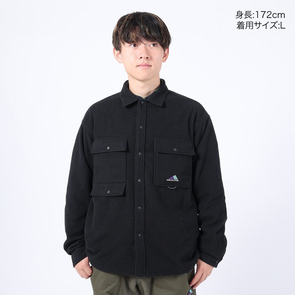 ニューバランス（new balance）（メンズ）シャツジャケット MT1996 クラシックフリース CPOシャツ AMT35116BK ブラック 軽量