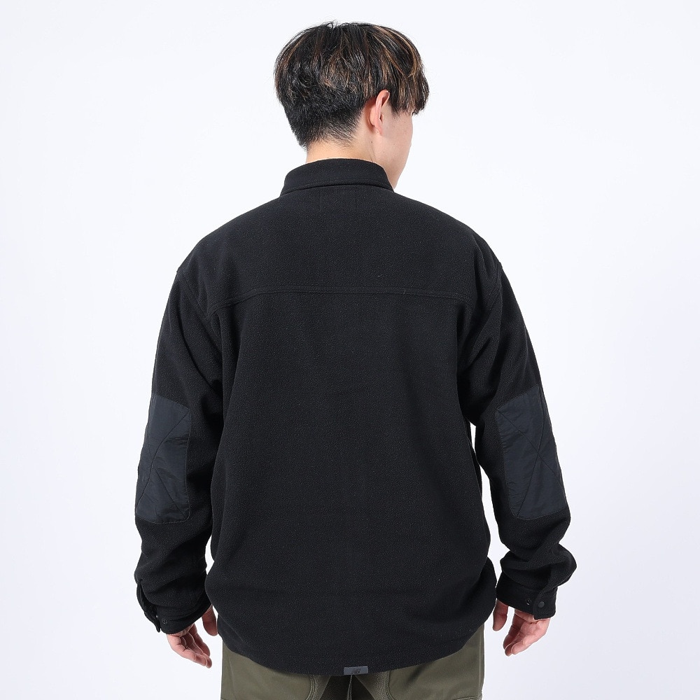 ニューバランス（new balance）（メンズ）シャツジャケット MT1996 クラシックフリース CPOシャツ AMT35116BK ブラック 軽量