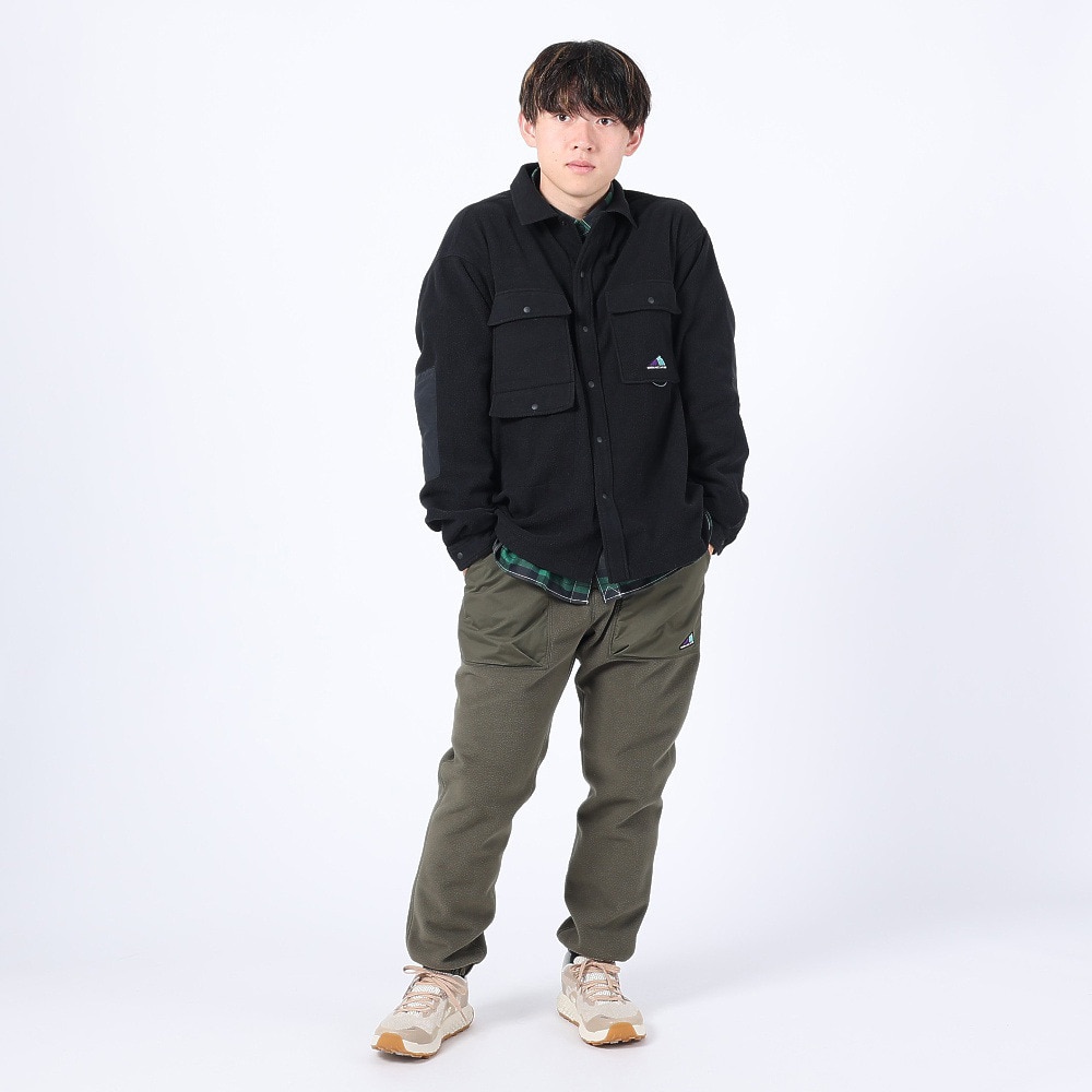 ニューバランス（new balance）（メンズ）シャツジャケット MT1996 クラシックフリース CPOシャツ AMT35116BK ブラック 軽量