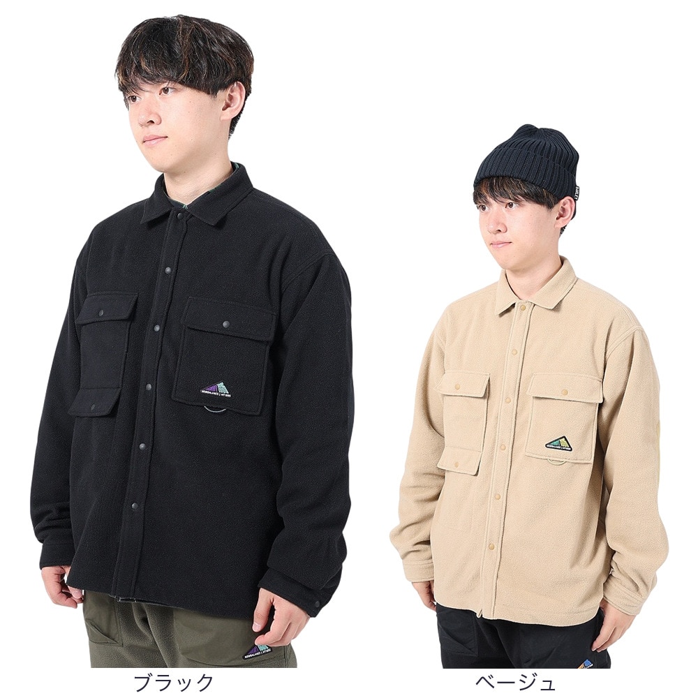 ニューバランス（new balance）（メンズ）フリース シャツ MT1996 クラシックフリース CPOシャツ AMT35116BK ブラック