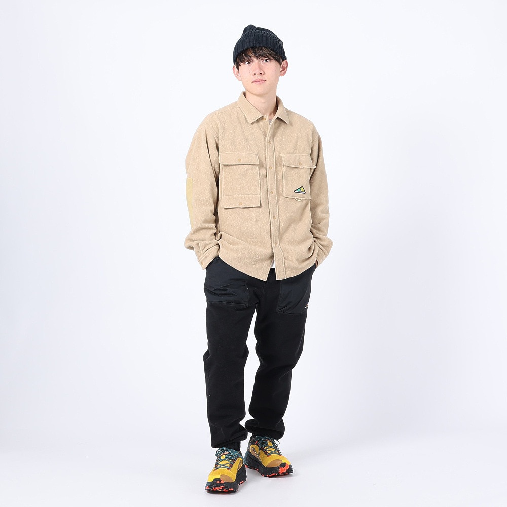 ニューバランス（new balance）（メンズ）シャツジャケット MT1996 クラシックフリース CPOシャツ AMT35116HMP ベージュ 軽量