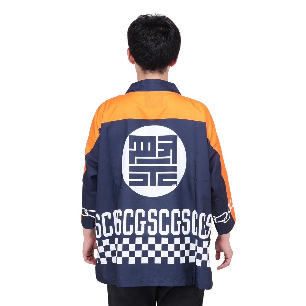 ゴースローキャラバン（GOSLOWCARAVAN）（メンズ）総柄プリント 半被ジャケット 326603 NVY