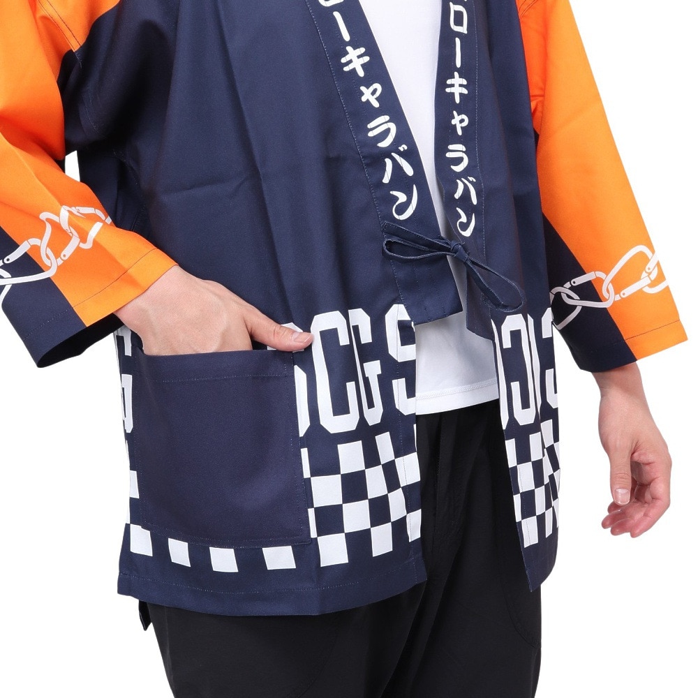 ゴースローキャラバン（GOSLOWCARAVAN）（メンズ）総柄プリント 半被ジャケット 326603 NVY