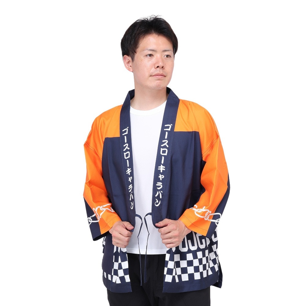 ゴースローキャラバン（GOSLOWCARAVAN）（メンズ）総柄プリント 半被ジャケット 326603 NVY