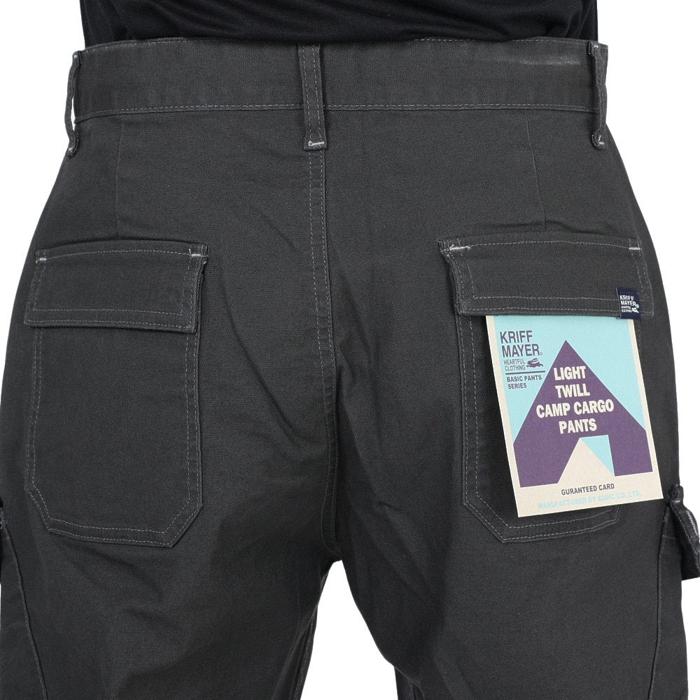 クリフメイヤー（KRIFF MAYER）（メンズ）パンツ ボトム ツイルキャンプカーゴパンツ 2234000-17:CHARCOAL グレー ストレッチ 軽量