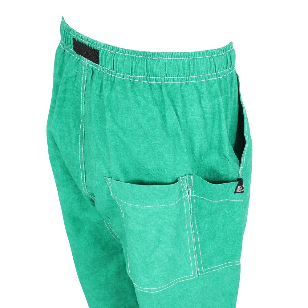 ゴースローキャラバン（GOSLOWCARAVAN）（メンズ）ムラ染ツイルカーブパンツ 366119 GRN