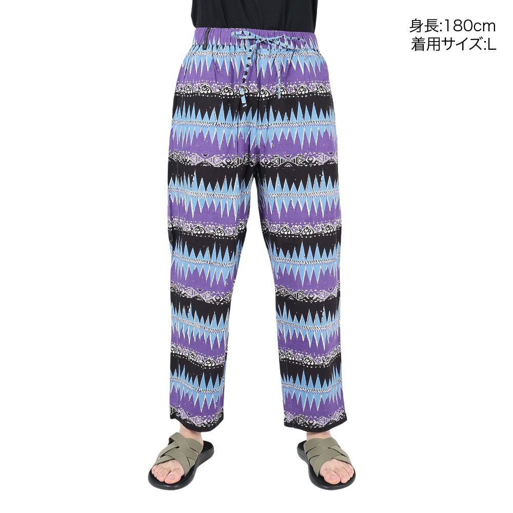 マナスタッシュ（MANASTASH）（メンズ）パンツ ボトム ジャイプールパンツ 23 792-3110014 PPL パープル×ブラック