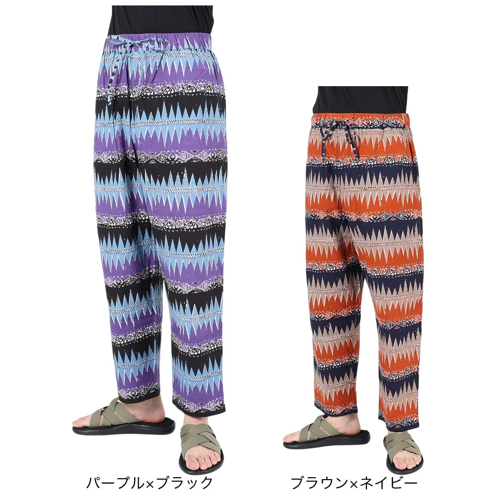 マナスタッシュ（MANASTASH）（メンズ）パンツ ボトム ジャイプールパンツ 23 792-3110014 RST ブラウン×ネイビー