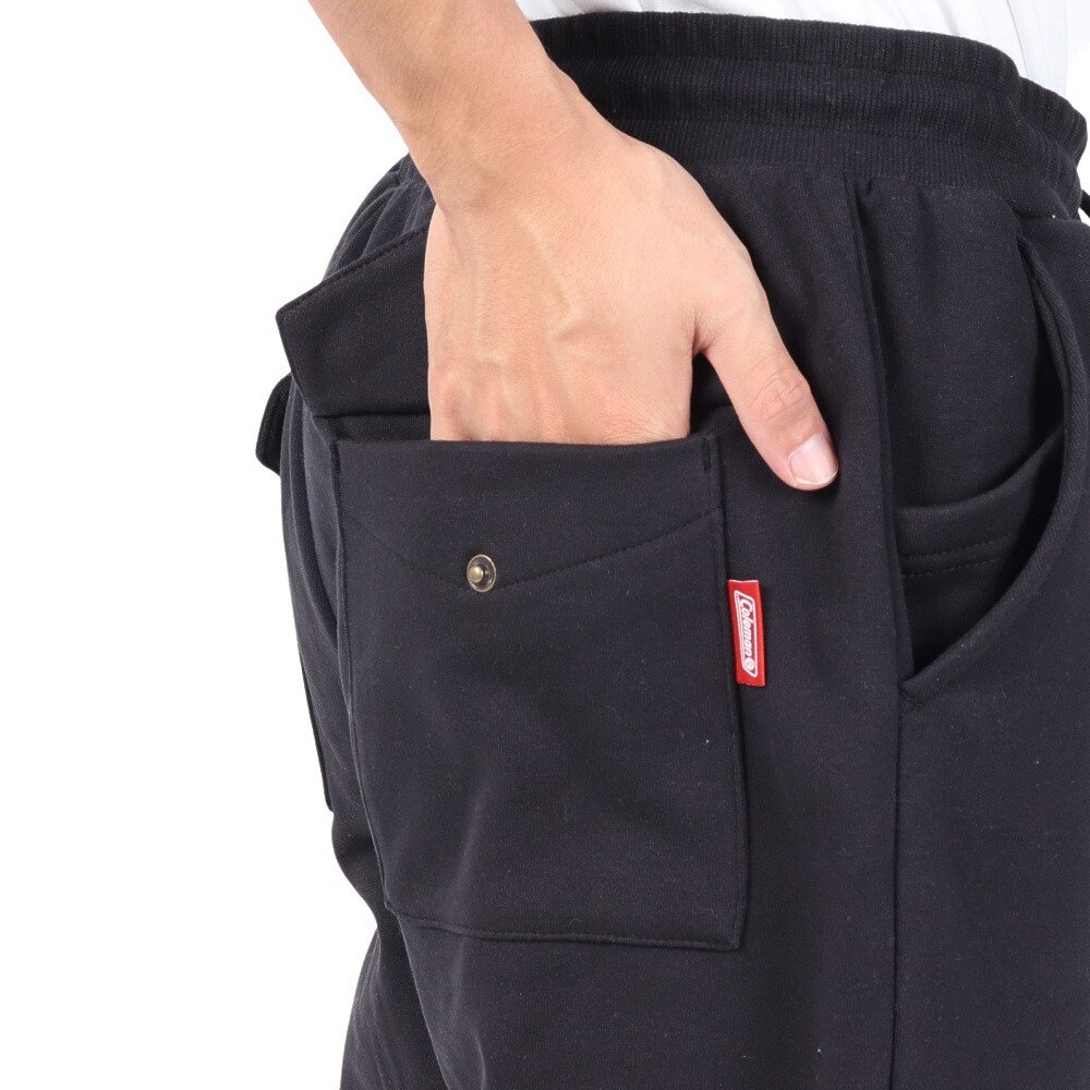 コールマン（Coleman）（メンズ）パンツ ボトム ストレッチ スウェットパンツ X4352A BLK ブラック フラップポケット ウエストドローコード