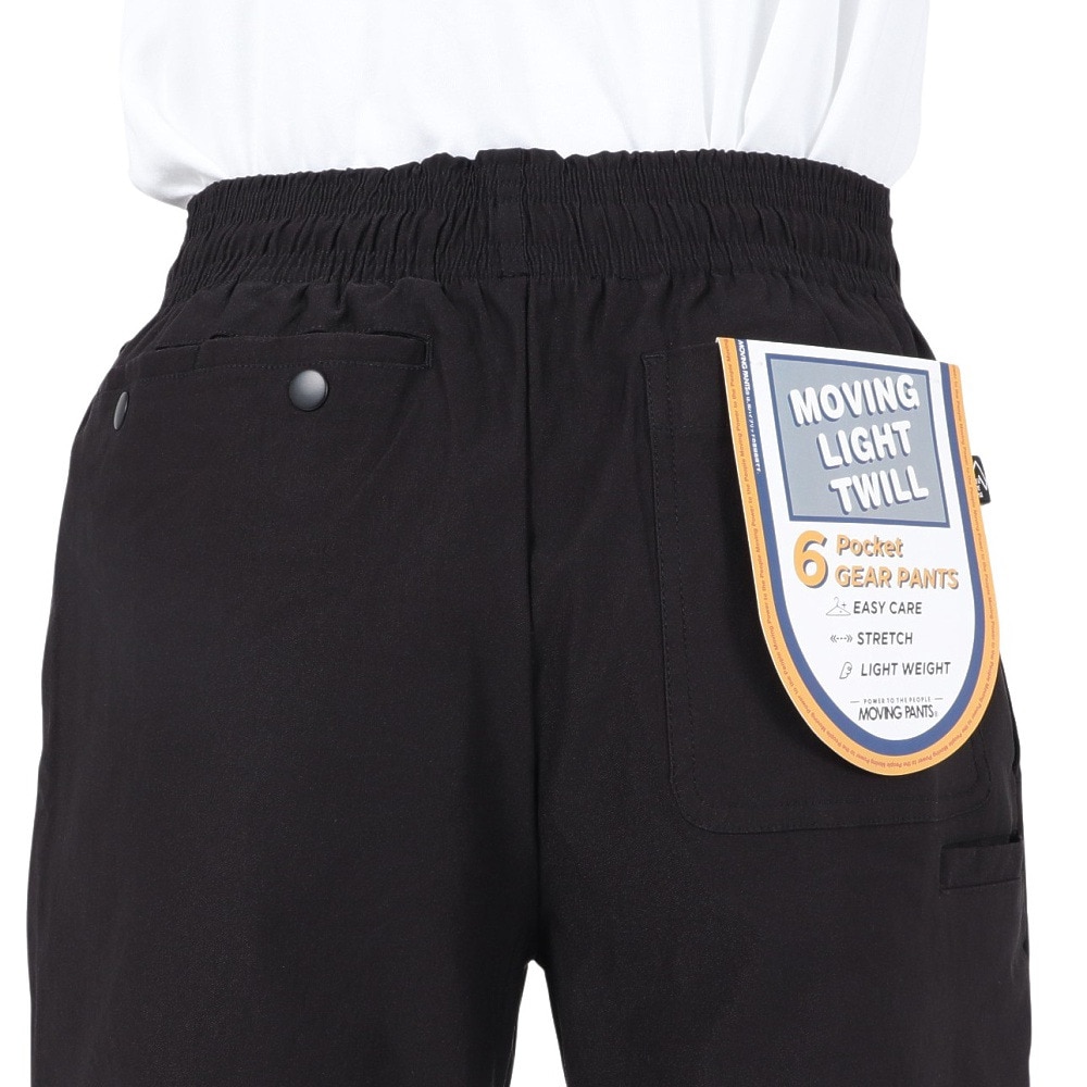 パワー・トゥ・ザ・ピープル（POWER TO THE PEOPLE）（メンズ）パンツ ボトム MOVING ナイロンツイルギアパンツ 3701101-01 BLK ブラック 耐久性 アクティブウェア