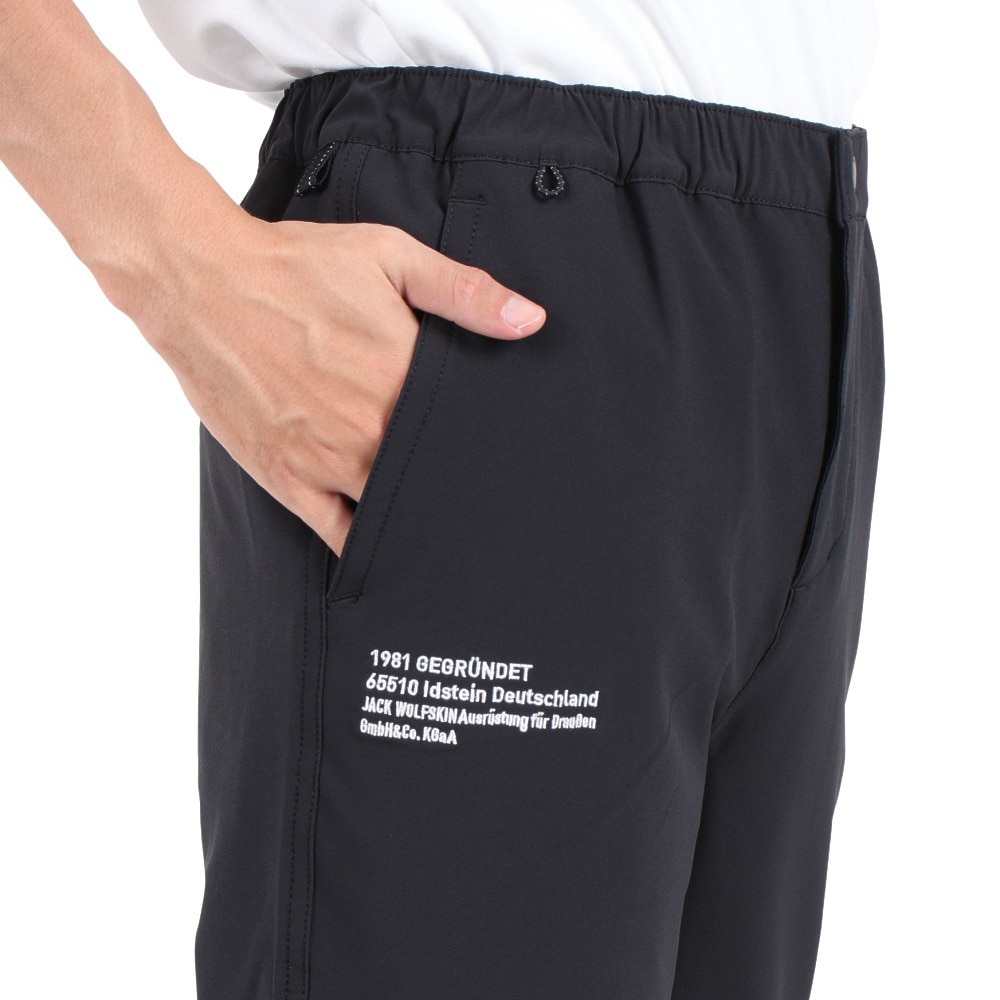 ジャックウルフスキン（JackWolfskin）（メンズ）パンツ ボトム URBAN CLIMB パンツ V2 5032501-6000 ブラック 撥水 ストレッチ