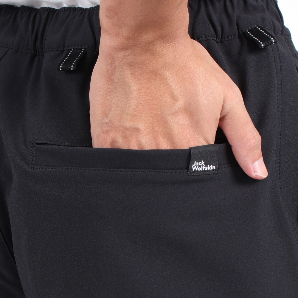 ジャックウルフスキン（JackWolfskin）（メンズ）パンツ ボトム URBAN CLIMB パンツ V2 5032501-6000 ブラック 撥水 ストレッチ
