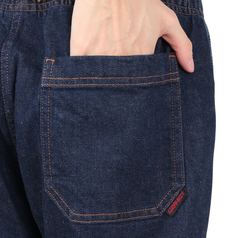 グラミチ（Gramicci）（メンズ、レディース）ストレッチデニムルーズテーパードリッジパンツ G5SU-P083-ONE WASH