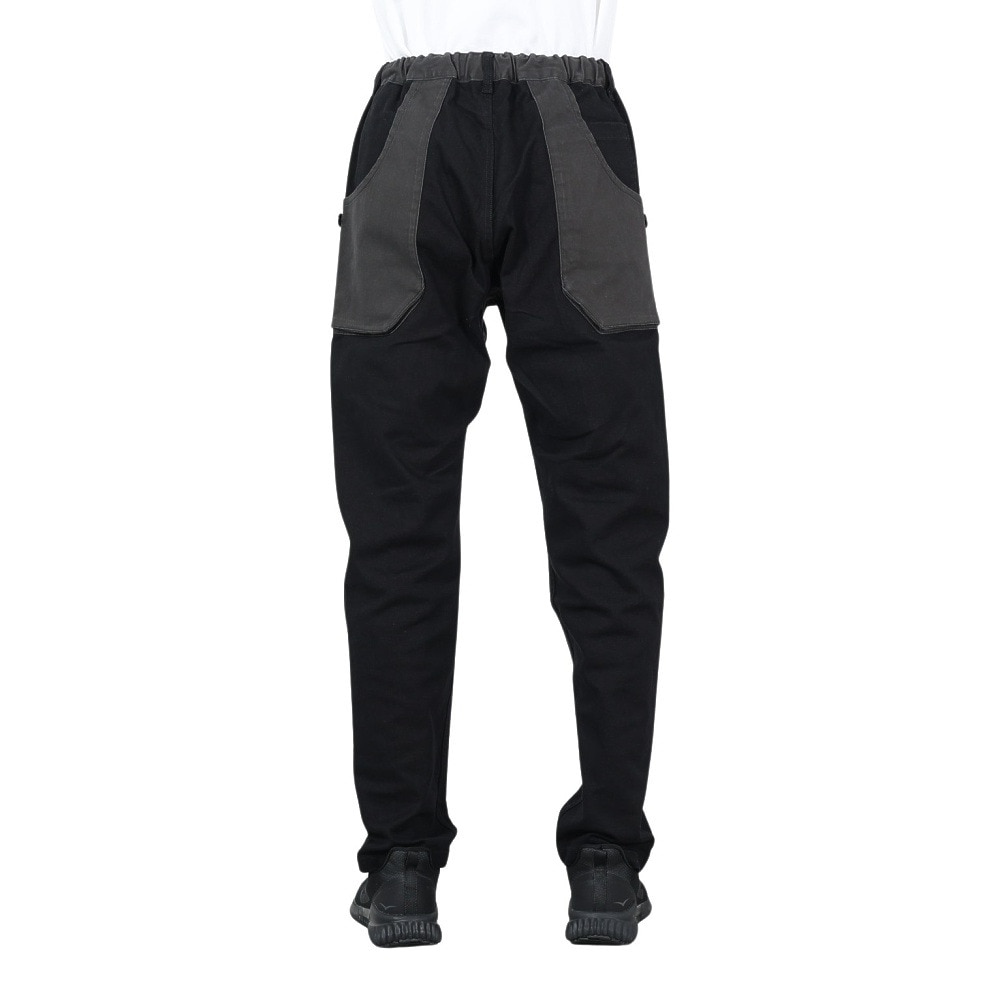 クリフメイヤー（KRIFF MAYER）（メンズ）ストレッチコットンツイル キャンプパンツ 1844007-19:BLACK ブラック ビッグツールポケット ガゼットクロッチ