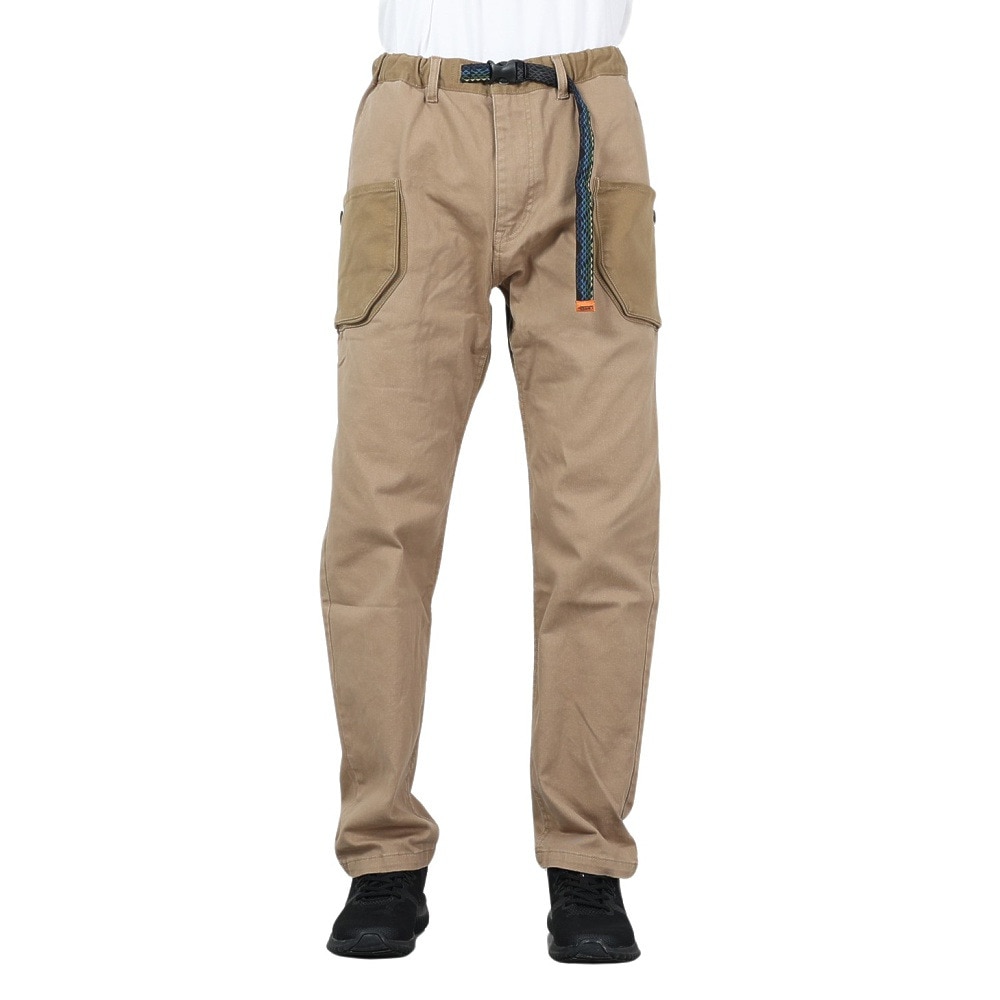 クリフメイヤー（KRIFF MAYER）（メンズ）ストレッチコットンツイル キャンプパンツ 1844007-51:SAND サンドベージュ ビッグツールポケット ガゼットクロッチ